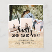 BUDGET PHOTO Engaged Wedding INVITE kondiging (Voorkant)