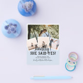 BUDGET PHOTO Engaged Wedding INVITE kondiging Flyer (Enkel)