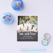 BUDGET PHOTO Engaged Wedding INVITE kondiging Flyer (Enkel)