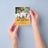 BUDGET PHOTO Engaged Wedding INVITE kondiging Flyer (Hand)