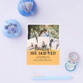 BUDGET PHOTO Engaged Wedding INVITE kondiging Flyer (Enkel)