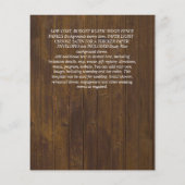 BUDGET PHOTO Engaged Wedding INVITE kondiging Flyer (Achterkant)