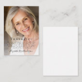 BUDGET Photo Funérailles Remerciements Carte de no (Devant / Derrière)