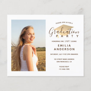 BUDGET Photo Invitation Graduation Party Flyer