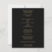 Budget Photo Luxury Faux Golden Fancy Calligraphy (Achterkant)