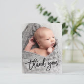 Budget photo manuscrite Carte de remerciements béb (Debout devant)
