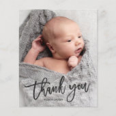 Budget photo manuscrite Carte de remerciements béb (Devant)