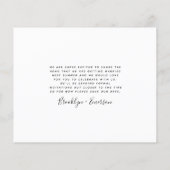 BUDGET Photo Mariage Enregistrer La Carte Date (Dos)