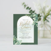 Budget Photo Nuptiale Douche Invitation Feuille Ru (Debout devant)