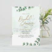 Budget Photo Nuptiale Douche Invitation Feuille Ru (Debout devant)