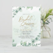 Budget Photo Nuptiale Douche Invitation Feuille Ru (Debout devant)
