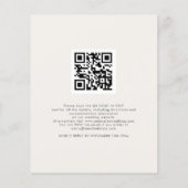 Budget Photo Overlay QR Code Winter Weduwen Uitnod (Achterkant)