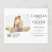BUDGET PHOTO QR CODE Weddenschap nodigt RSVP - det Flyer (Voorkant)
