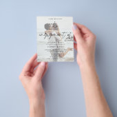 Budget Photo Verloving Invitation Flyer (Hand)