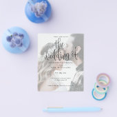 Budget Photo Wedding Invitation Simple Elegant Flyer (Enkel)