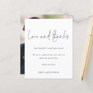 Budget Photo Wedding Love and Bedankt Script