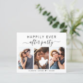 Budget Photo Wedding Reception Invitation (Staand voorkant)