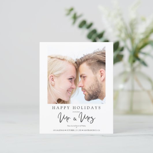 Budget Photo Whimsical MR & MRS-kerstbruiloft (Staand voorkant)