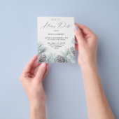 Budget Pine Cone & Snow Holiday Party Flyer (Hand)