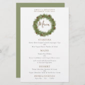 Budget Pine Cone Wreated Kerstbruilding Menu (Voorkant / Achterkant)