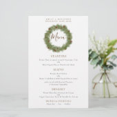 Budget Pine Cone Wreated Kerstbruilding Menu (Staand voorkant)