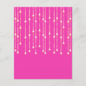 Budget Pink Glitter Sweet 16 Balloons Uitnodiging (Achterkant)