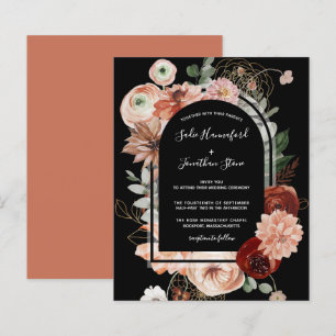 Budget Pink Terracotta Floral Wedding