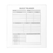 Budget Planner-Notitieblok Notitieblok (Voorkant)