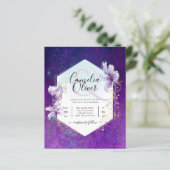 Budget Plum Paars Floral Wedding All-in-1 (Staand voorkant)