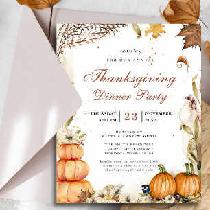 Budget pompoen rustieke herfst Thanksgiving diner