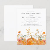 Budget Pompoen Wildflower Herfst 70e Verjaardag (Voorkant / Achterkant)