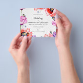 Budget/Poppy/Wedding Invitation. Flyer (Hand)