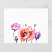 Budget/Poppy/Wedding Invitation. Flyer (Achterkant)