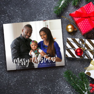 Budget Prettig Kerstmis Minimalistisch H Foto 2 Flyer