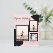 Budget Prettige feestdagen Fotokaarten Abstract Mo (Staand voorkant)