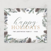 Budget Prettige feestdagen kersttusty Blue Flyer (Voorkant)