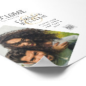 BUDGET Printen or Digital Download Wedding INVITE Poster (Hoek)