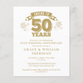 Budget proficiat aan 50e Jubileum Invitation (Voorkant)