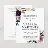 BUDGET Programme de célébrations florales pourpres (Devant / Derrière)