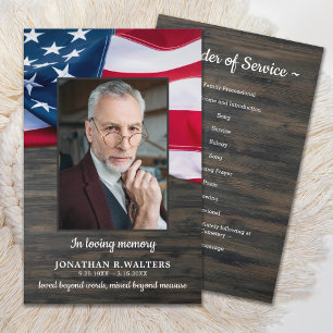 Budget Programme de funérailles de l'Ordre patriot