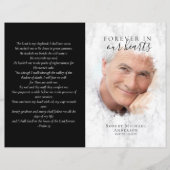 Budget Programme funéraire de marbre de 4 pages (Devant)