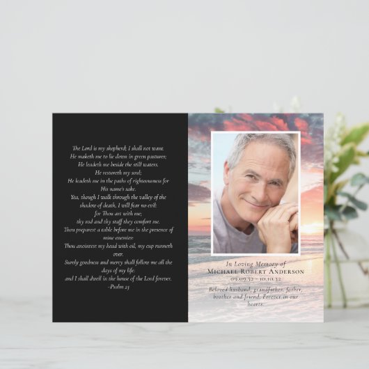 Budget Programme funéraire de Sunset Ocean de 4 pa (Debout devant)