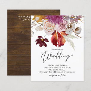 BUDGET Pruim Kaneel Bruiloft Herfst Bloemen