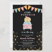 Budget Pumpkin Gold Polka Dot Baby shower (Voorkant)
