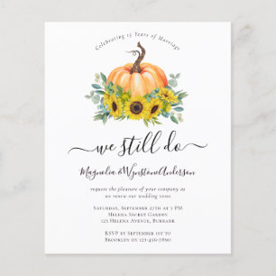 Budget Pumpkin Herfst Vow Renewal