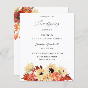 Budget Pumpkin & Sunflower Friendsgiving