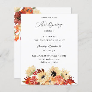 Budget Pumpkin & Sunflower Thanksgiving