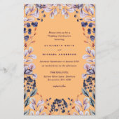 BUDGET Purple Lavender Feuilles mariage invite A9 (Devant)