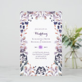 BUDGET Purple Lavender Feuilles mariage invite A9 (Debout devant)