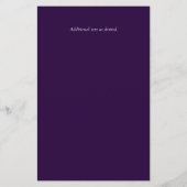 BUDGET Purple Lavender Feuilles mariage invite A9 (Dos)